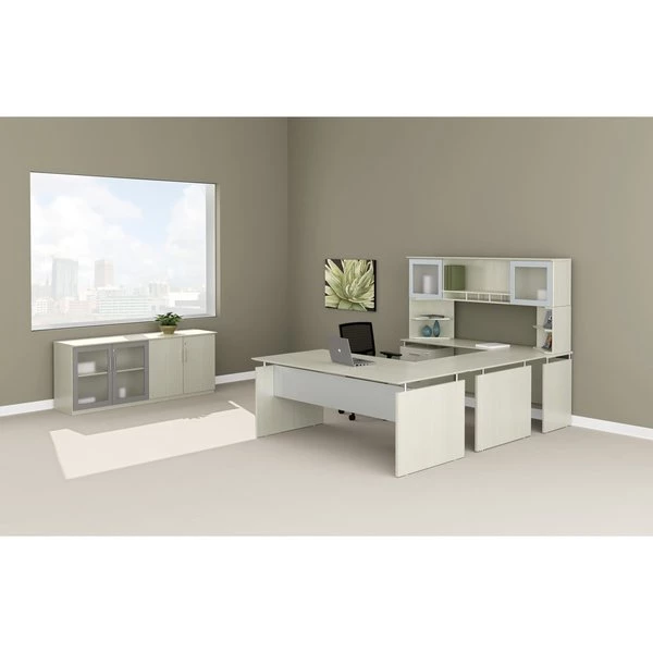 Mayline Freestanding Mbl Pedestal FF, Sea Salt - Image 3