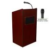 Oklahoma Sound Aristocrat Sound Lectern Wireless Hand Mic, Mahogany