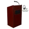 Oklahoma Sound Aristocrat Sound Lectern Wireless Headset Mic Mahogany