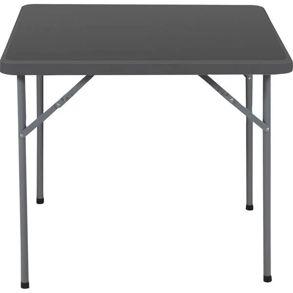 Iceberg Square Folding Table, 34 in W, 34 in L, 30 in H, Charcoal - Image 3