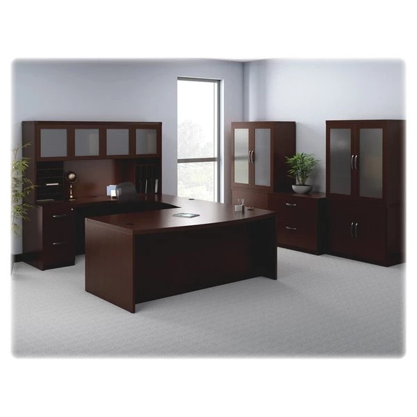 Mayline 15.24" W Credezna Pedestal, Mocha - Image 2