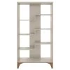 Manhattan Comfort Gowanus Geometric Modern Bookcase, 4 Shel