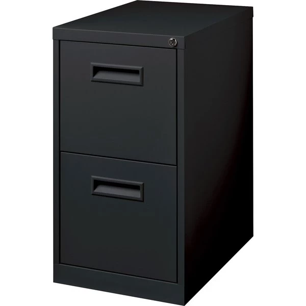 15" W 2 Drawer Lorell Mobile Pedestal, Black - Image 6
