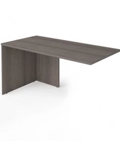 Bestar Return Shell, 29.3" D, 59.3" W, 29.6" H, Bark Gray, Melamine