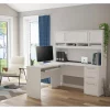 Bestar Innova Plus L-Shaped Desk, White