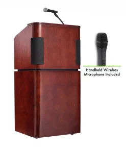 Oklahoma Sound Table and Base Combo Sound Lectern with Wireless Hand Mic