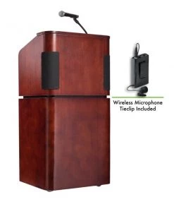 Oklahoma Sound Table and Base Combo Sound Lectern with Wireless Tie Clip