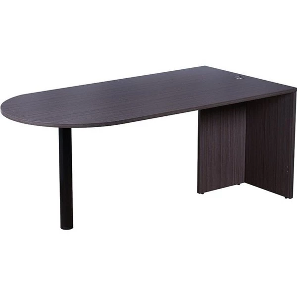 Boss Bullet Desk, Driftwood, 71"x35" - Image 2