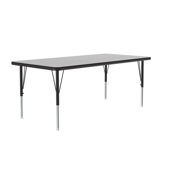 Correll, Inc. Rectangle Adjustable Height Activity Kids School Table, 30" X 72" X 19" to 29", Gray Granite - Image 4