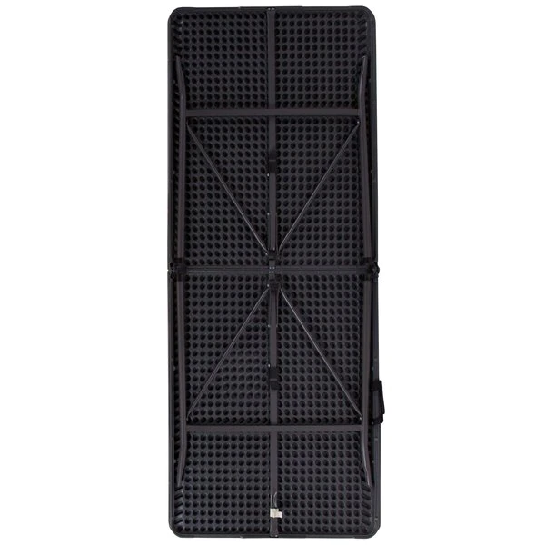 Flash Furniture Rectangle Folding Table, 30" W, 72" L, 29" H, Plastic Top, Grey - Image 8