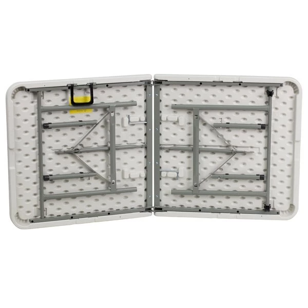 Flash Furniture Rectangle Wh 30X60 Plastic Bi-Fold Table, 30" W, 60" L, 29" H, Plastic Top, White - Image 6