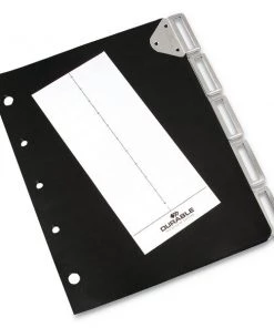 Durable Catalog Rack Index, 5 Sections, Black