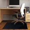 Cleartex Chair Mat for Hard Floor, Rectangular, Bla