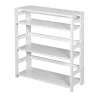 Regency Flip Flop 34" High Folding Bookcase, Whit