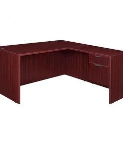 Regency Legacy 60" Single Pedestal L-Desk, 47" Re