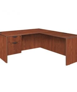 Regency Legacy 71" Single Pedestal L-Desk, 47" Re