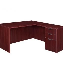 Regency Legacy 71" Single Full Pedestal L-Desk, 4