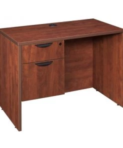 Regency Legacy 42" Single Pedestal Desk, Cherry