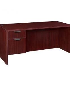 Regency Legacy 60" Single Pedestal Desk, Mahogany