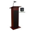 Oklahoma Sound Power Plus Lectern and Rechargeable Battery, Mahogany