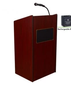 Oklahoma Sound Aristocrat Sound Lectern Recharge Battery Mahogany