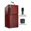 Oklahoma Sound Table/Base Combo Sound Lectern and Recharge Battery, Wireless Hand Mic