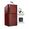 Oklahoma Sound Tabletop/Base Combo Sound Lectern Recharge Battery, Wireless Head Mic