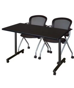 Regency Kobe Mobile Training Table, 48" x 24", Moc