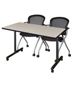 Regency Kobe Mobile Training Table, 48" x 24", Map