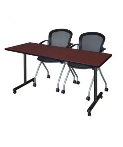 Regency Kobe Mobile Training Table, 60" x 24", Mah