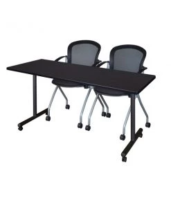 Regency Kobe Mobile Training Table, 60" x 24", Moc