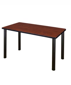 Regency Kee Training Table, 42" x 24", Cherry/ Bla