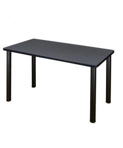 Regency Kee Training Table, 42" x 24", Grey/ Black