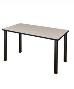 Regency Kee Training Table, 42" x 24", Maple/ Blac
