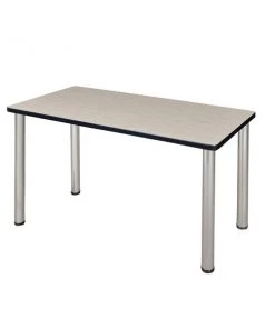 Regency Kee Training Table, 42" x 24", Maple/ Chro