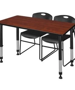 Regency Kee 48" x 24" Height Adjust Table, Cherry