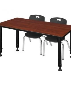 Regency Kee 48" x 24" Height Adjust Table, Cherry