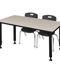 Regency Kee 48" x 24" Height Adjust Table, Maple