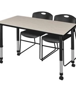 Regency Kee 48" x 24" Height Adjust Mobile Table