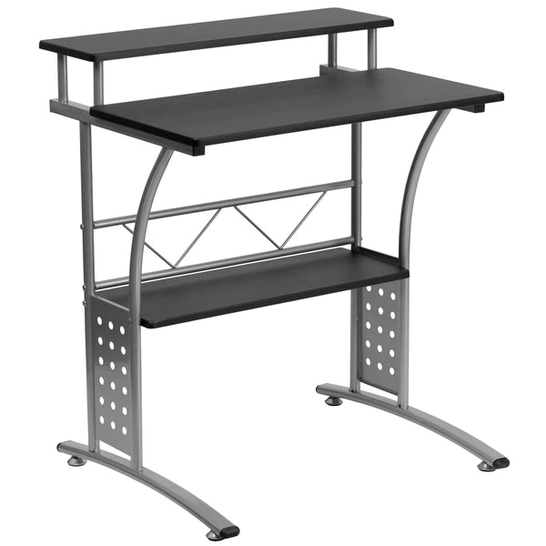 Flash Furniture Computer Desk, 23-1/2" D, 27-7/8" W, 33-1/8" H, Black, Laminate - Image 2