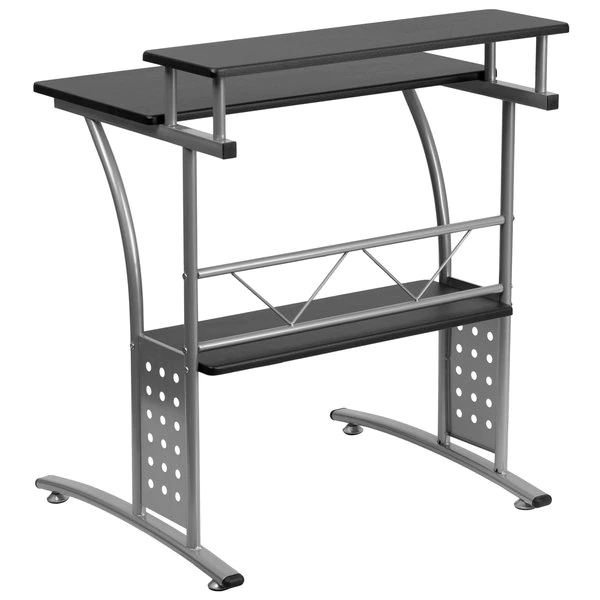 Flash Furniture Computer Desk, 23-1/2" D, 27-7/8" W, 33-1/8" H, Black, Laminate - Image 5