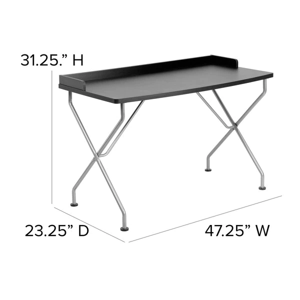 Flash Furniture Computer Desk, 23-1/4" D, 47-1/4" W, 31-1/4" H, Black, Laminate - Image 2