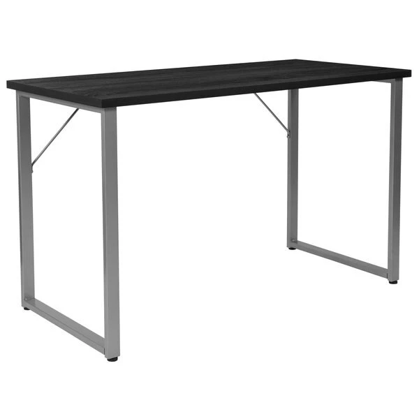Flash Furniture Writing Desk, 23-1/2" D, 47-1/4" W, 29-1/4" H, Black, Metal, Table Top: Laminate - Image 3
