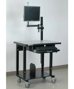 Stackbin Mobile Computer Station And Monitor Arm
