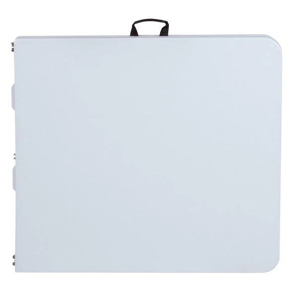 Flash Furniture Rectangle Bi-Fold Granite White Plastic Folding Ta, 27.25" W, 59.75" L, 28.25" H, Plastic Top - Image 10
