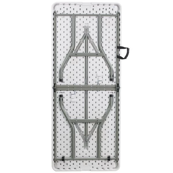 Flash Furniture Rectangle Folding Table, 30" W, 72" L, 29" H, Plastic Top, White - Image 7