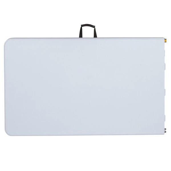 Flash Furniture Rectangle Folding Table, 29" W, 96" L, 34" H, Plastic Top, White - Image 4