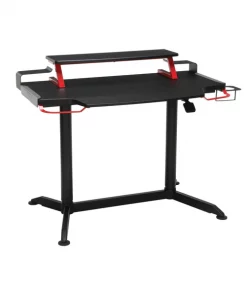 Respawn Height Adjustable Gaming Desk, Red