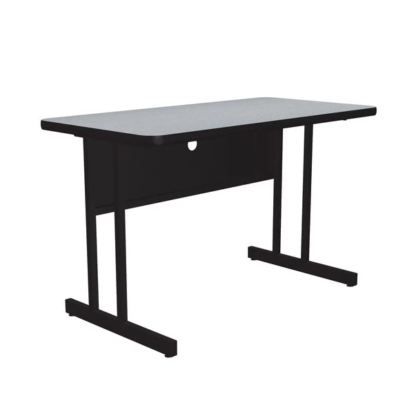 Correll, Inc. Rectangle Computer or Training Desk Height Work Station, 24" X 48" X 29", Melamine Laminate Top - Image 3