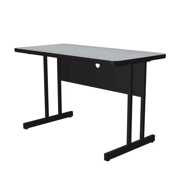 Correll, Inc. Rectangle Computer or Training Desk Height Work Station, 24" X 48" X 29", Melamine Laminate Top - Image 4